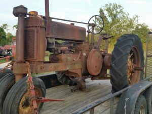 This is our family tractor. A 1937 Model A. It was stolen from a friend's yard before I could restore it.